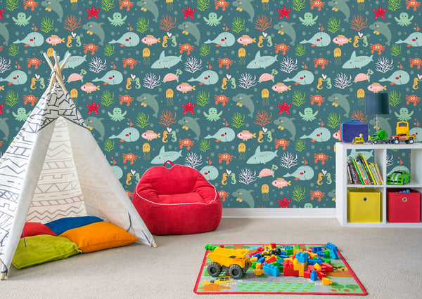 Fathead Billie Kids -Peel & Stick Wallpaper