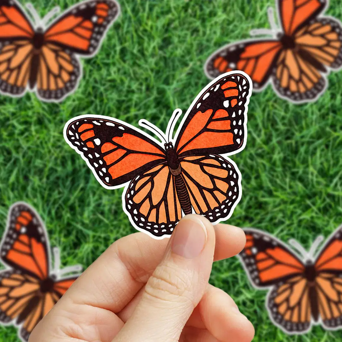 Stick With Finn Monarch Butterfly Sticker