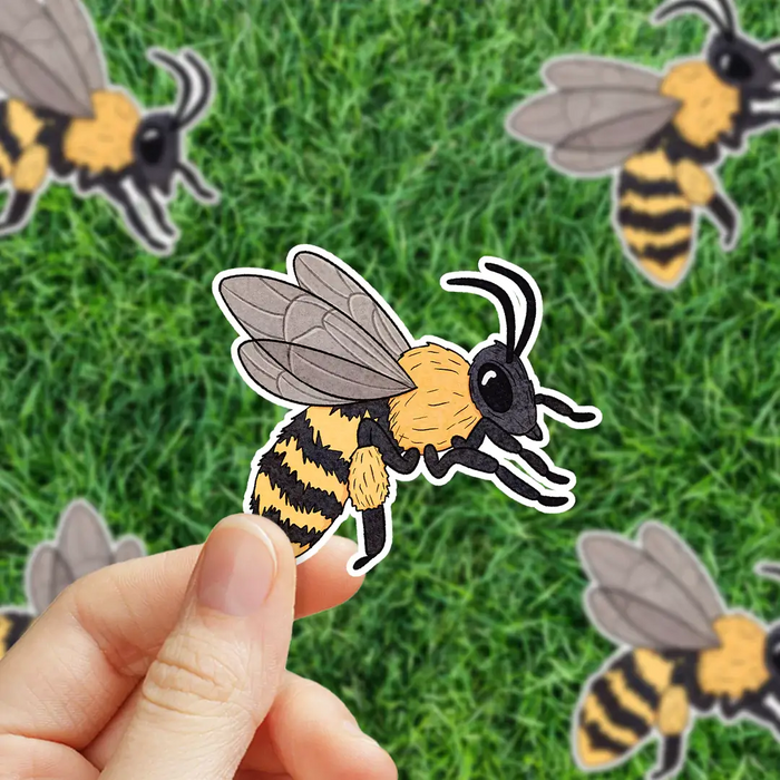 Stick With Finn Long-Horned Bee Sticker