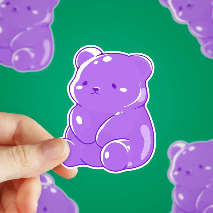 Stick With Finn Purple Gummy Bear Sticker