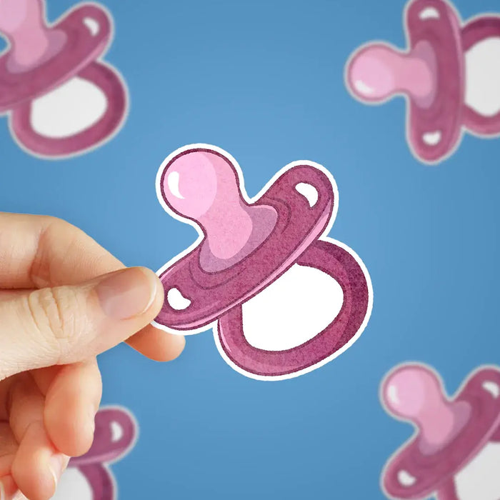 Stick With Finn Pink Pacifier Sticker