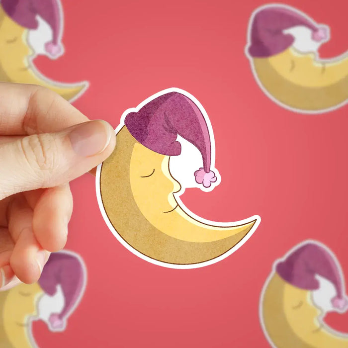 Stick With Finn Pink Dreamy Moon Sticker