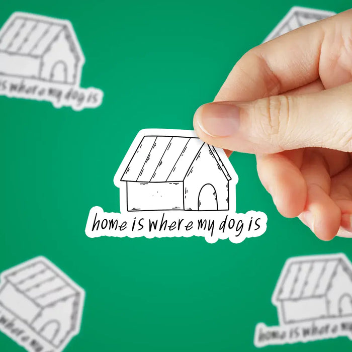 Stick With Finn Home is Where my Dog is Sticker