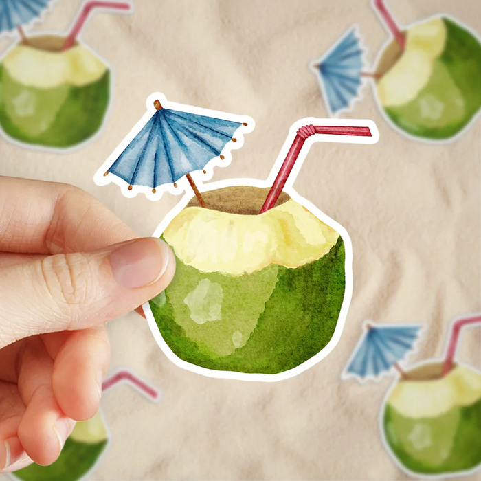 Stick With Finn Coconut Drink Sticker