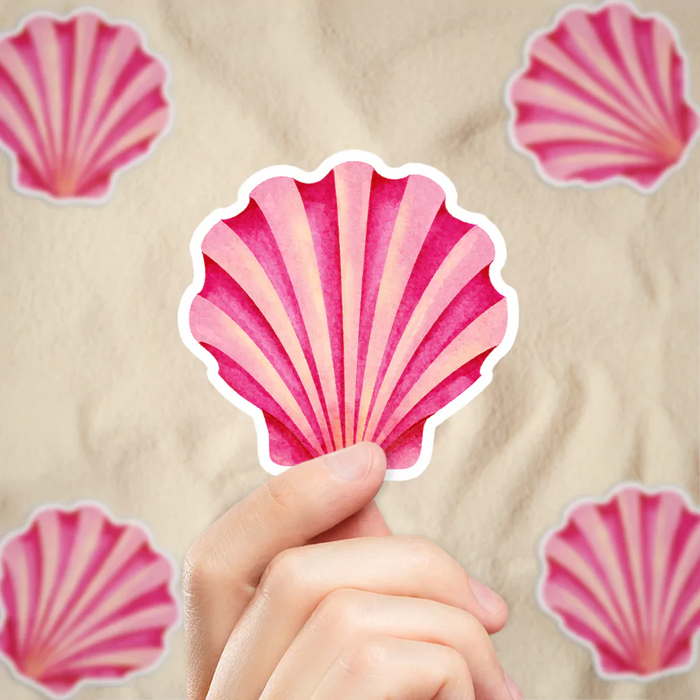 Stick With Finn Seashell Sticker