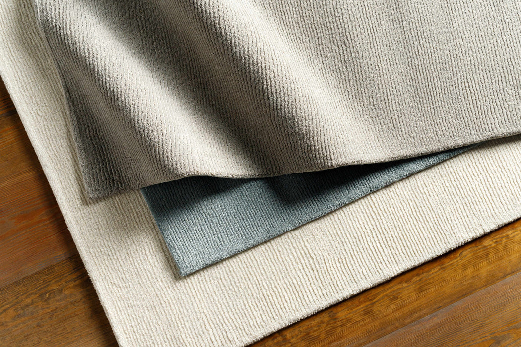 Hauteloom Brockton Solid Wool Gray Area Rug
