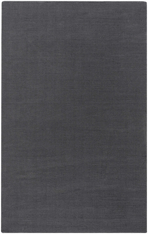 Hauteloom Brockton Solid Wool Charcoal Area Rug