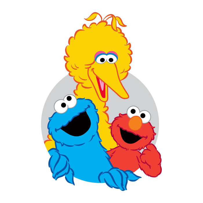 Fathead Group 1 Window Cling - Officially Licensed Sesame Street Removable Window Static Decal