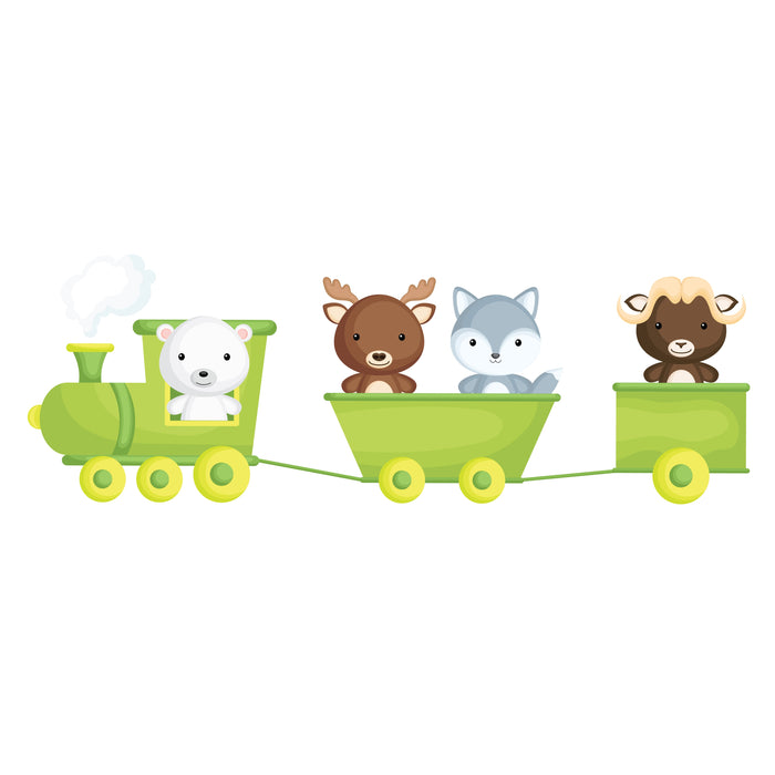 Fathead Nursery:  Green Train Icon        -   Removable Wall   Adhesive Decal