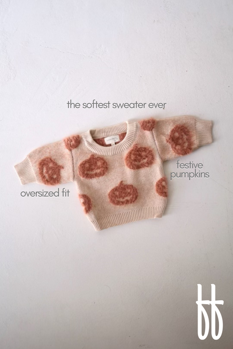 forever french baby Cozy Sweater | Pumpkin