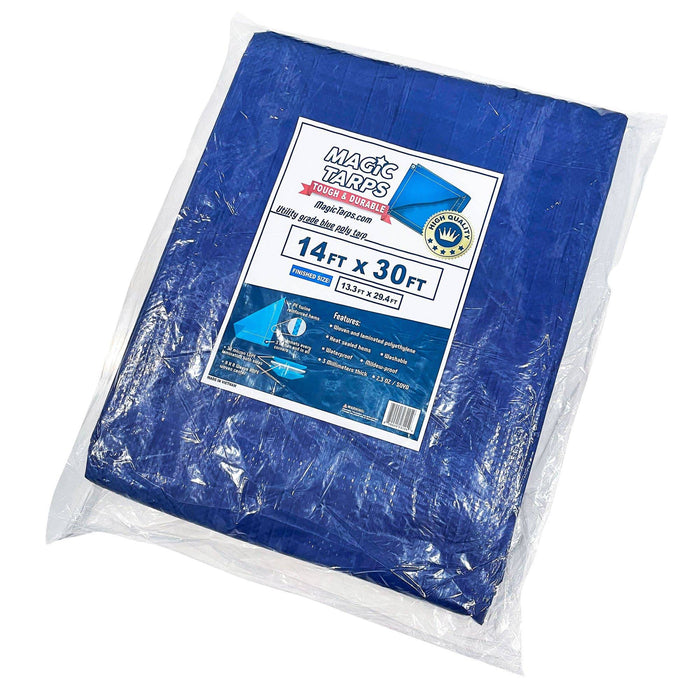 Magic Tarps Blue Poly Tarp 14x30