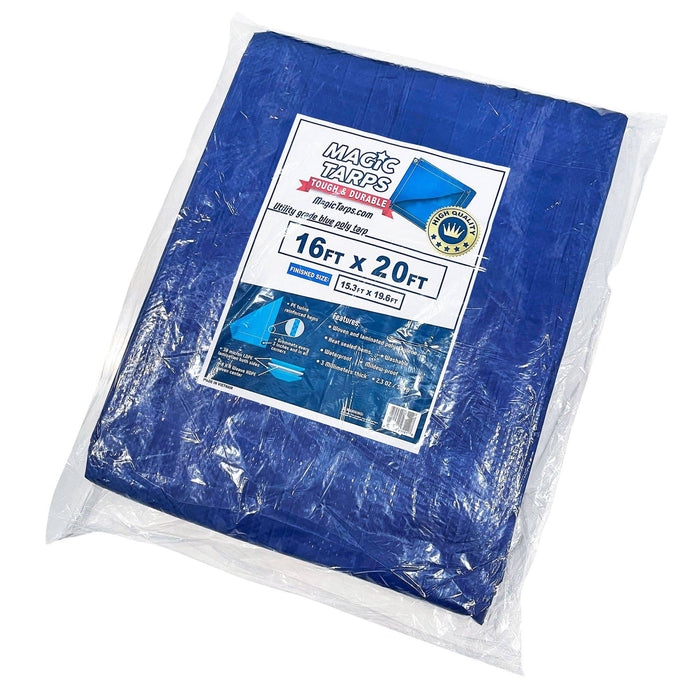 Magic Tarps Blue Poly Tarp 16x20