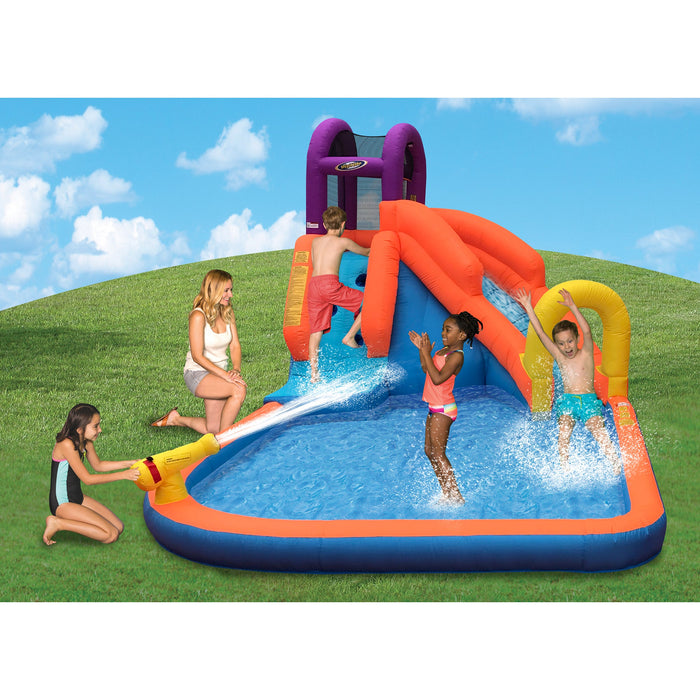 Magic Time International Mega Tornado Twist Inflatable Kids Water Park w/ Slide