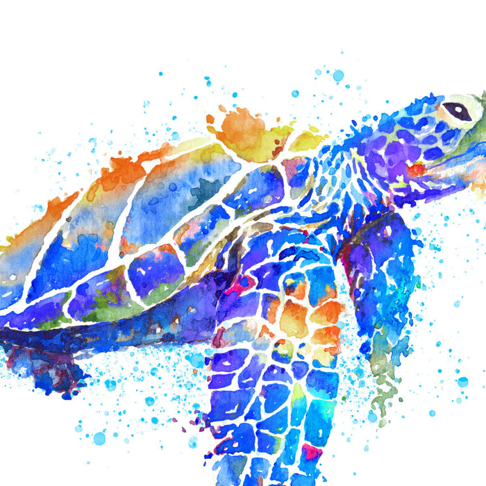 ElephantStock Sea Turtle Watercolor Wall Art