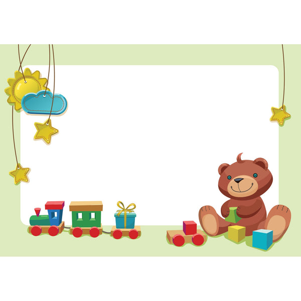 Fathead Nursery: Green Bear Dry Erase - Removable Wall Adhesive Decal