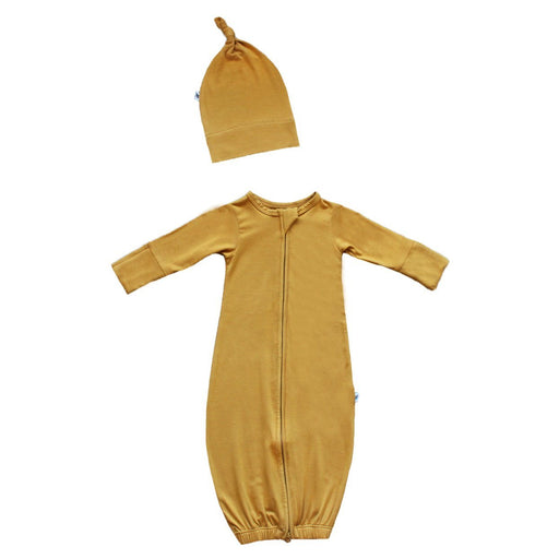 Free Birdees Marigold Newborn Gown & Knot Hat Set