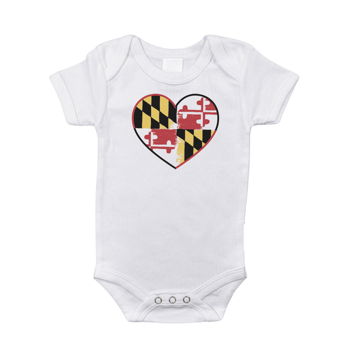 Little Hometown Maryland Baby Onesie