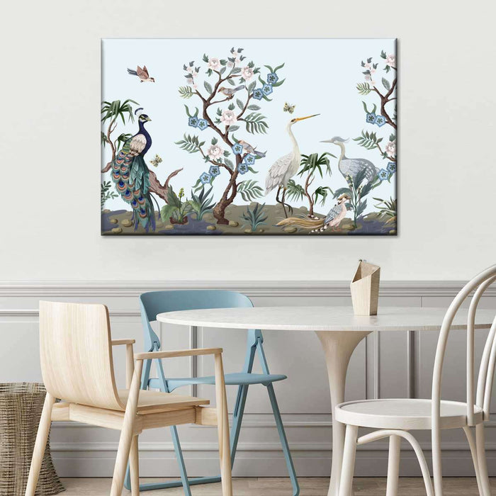 ElephantStock Chinoiserie Style Birds Wall Art