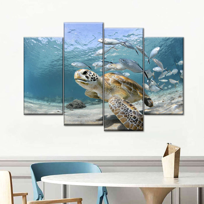 ElephantStock Curacao Fish And Turtle Wall Art