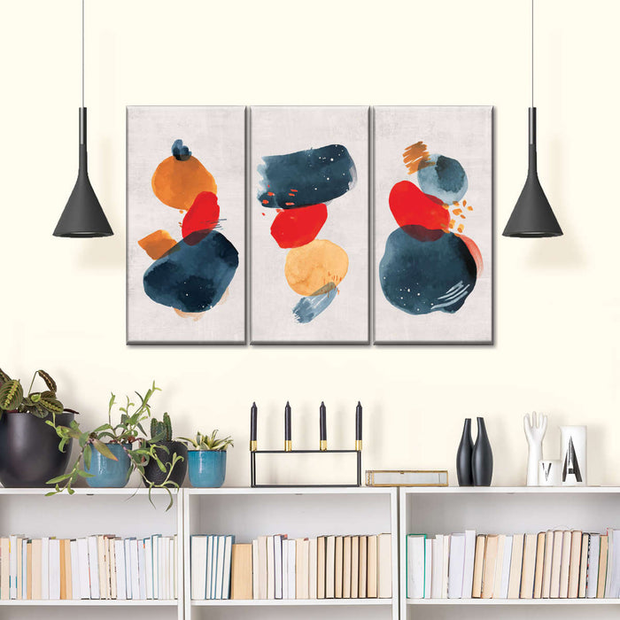 ElephantStock Watercolor Blotches Canvas Set Wall Art