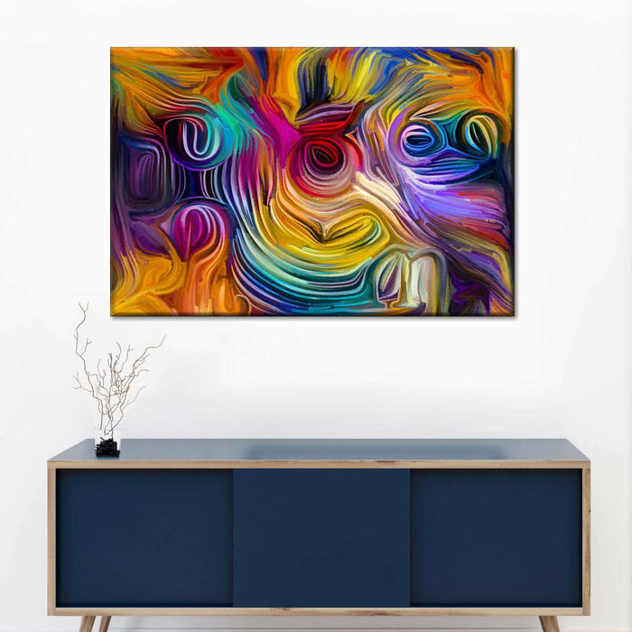 ElephantStock Abstract Tropical Flowers Wall Art