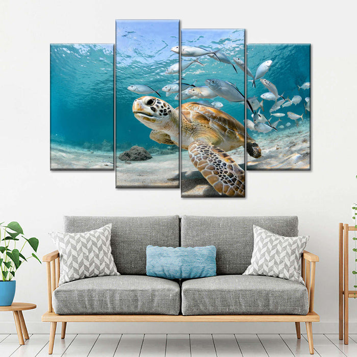 ElephantStock Curacao Fish And Turtle Wall Art