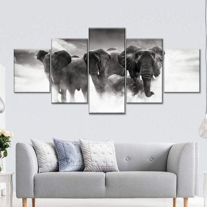 ElephantStock Etosha Park Elephants Wall Art