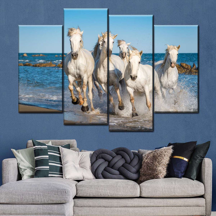 ElephantStock Camargue Horses Wall Art