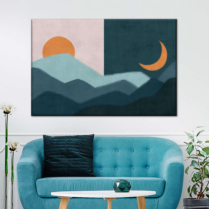 ElephantStock Sun And Moon Outdoor Wall Art