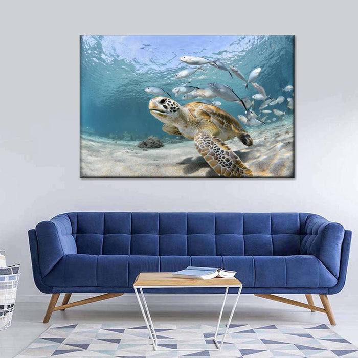 ElephantStock Curacao Fish And Turtle Wall Art