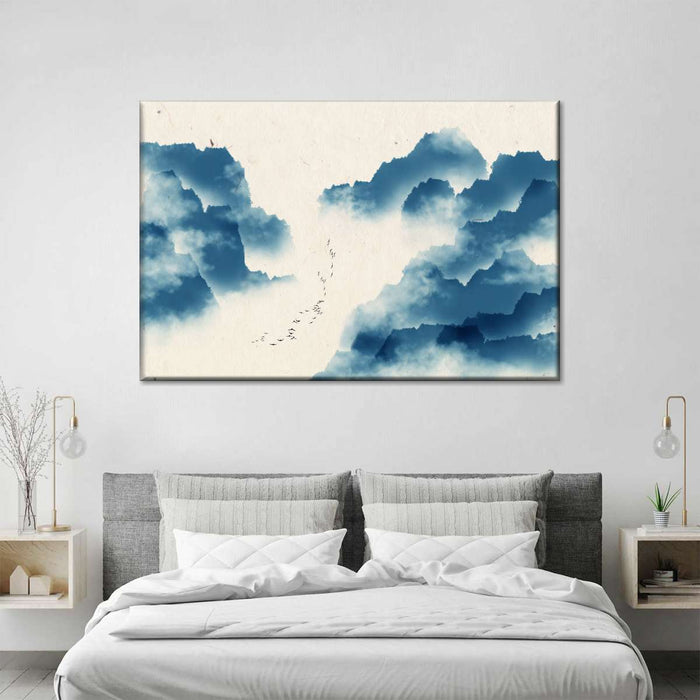 ElephantStock Abstract Chinese Scenery Wall Art