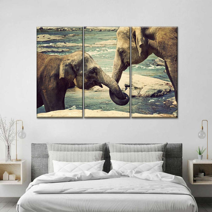 ElephantStock Asian Elephants Wall Art