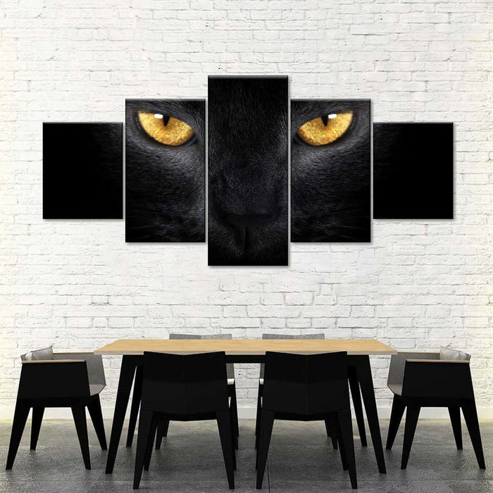 ElephantStock Yellow Eyed Cat Wall Art