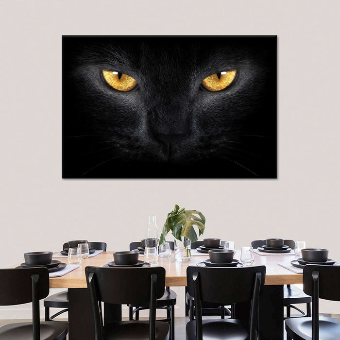 ElephantStock Yellow Eyed Cat Wall Art