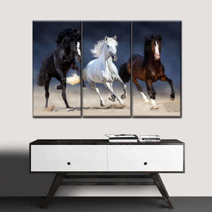 ElephantStock Wild Colorful Horses Wall Art