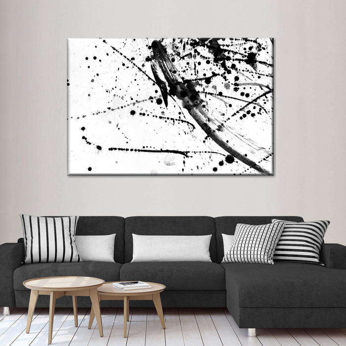 ElephantStock Abstract Black And White Wall Art