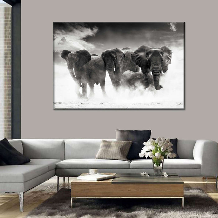 ElephantStock Etosha Park Elephants Wall Art