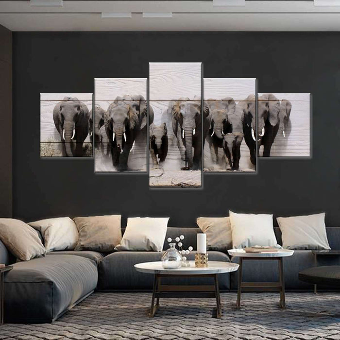 ElephantStock Elephants In Motion Wall Art