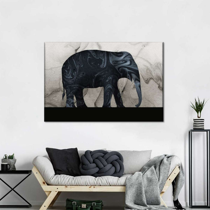 ElephantStock Abstract Elephant Silhouette Wall Art