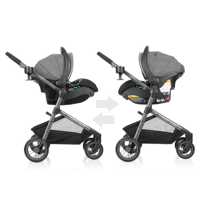 Evenflo® Pivot Vizor Travel System with LiteMax Infant Car Seat