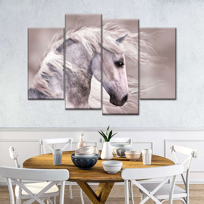 ElephantStock Arabian Dapple Grey Horse Wall Art