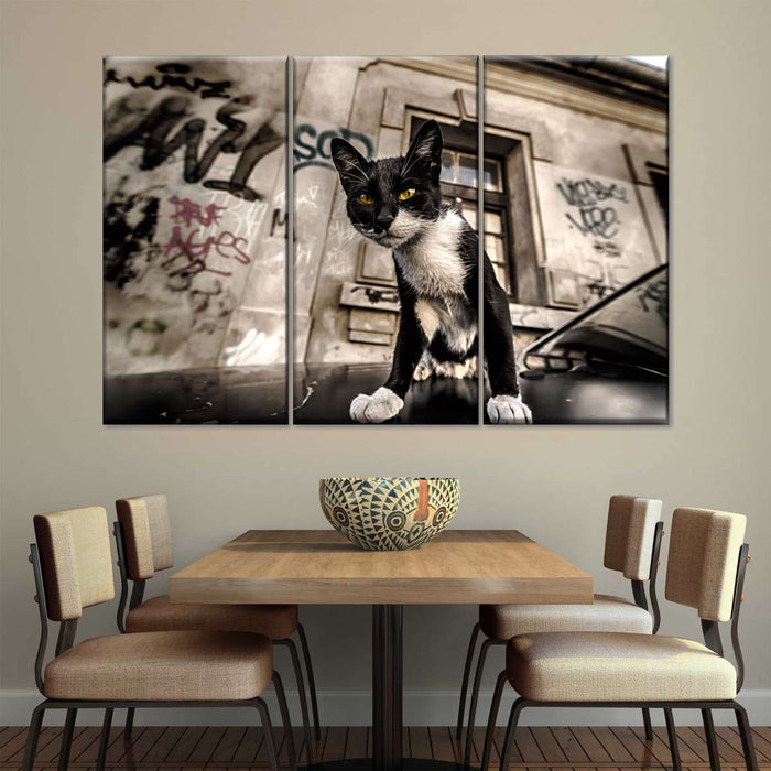 ElephantStock Alley Cat Wall Art