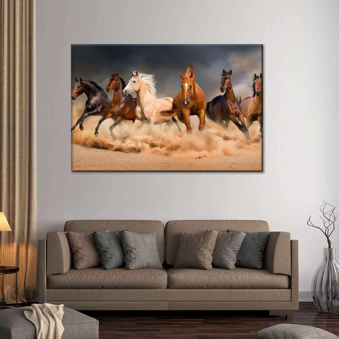 ElephantStock Desert Roaming Horses Wall Art