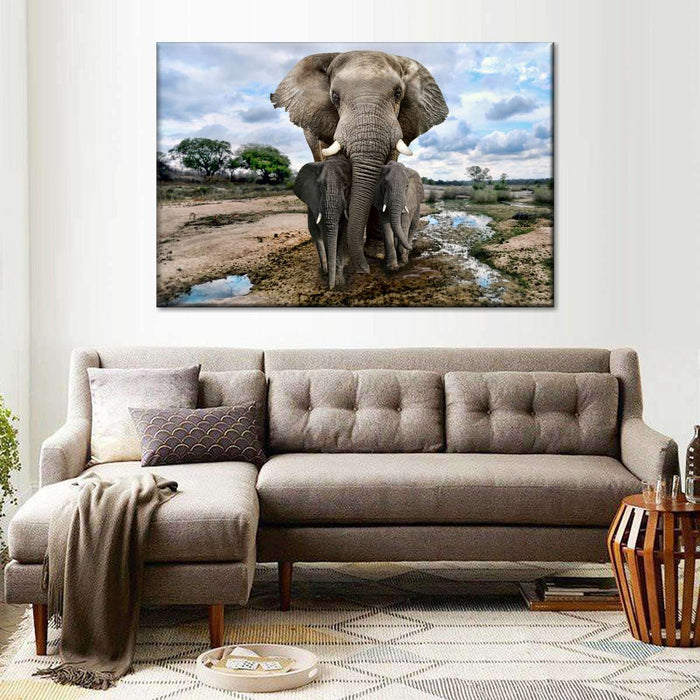 ElephantStock Safari Elephants Wall Art