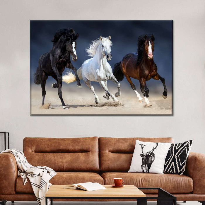 ElephantStock Wild Colorful Horses Wall Art