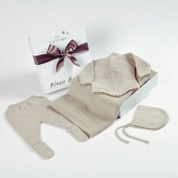 Bebe Sweeny MELI | Baby Taupe Layette Set (4)