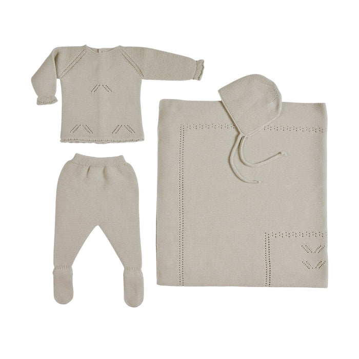 Bebe Sweeny MELI | Baby Taupe Layette Set (4)