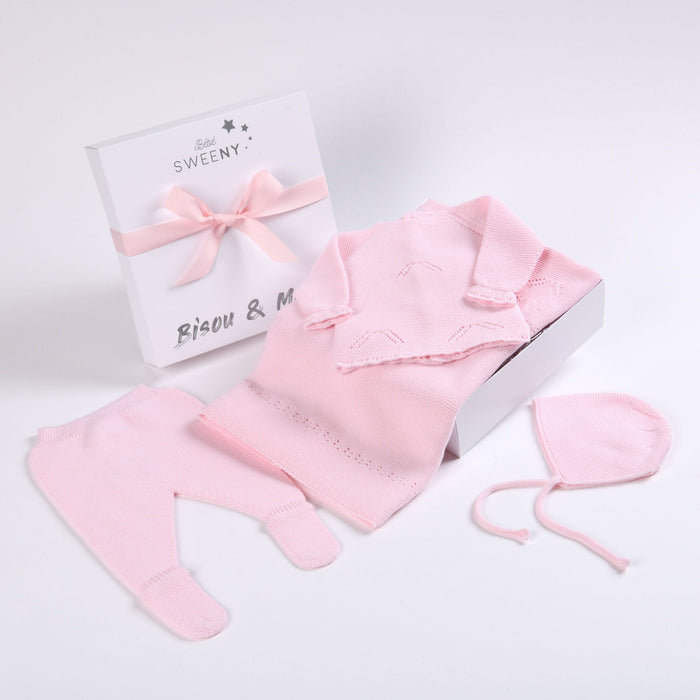 Bebe Sweeny MELI | Baby Girls Rose Ballerina Layette Set (4)