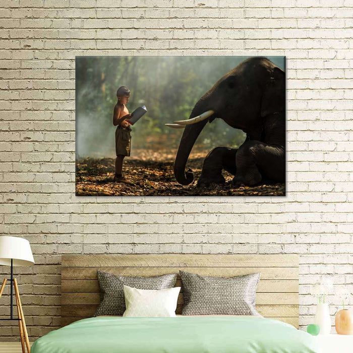 ElephantStock Elephant Bedtime Story Wall Art