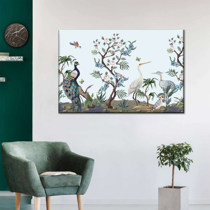 ElephantStock Chinoiserie Style Birds Wall Art